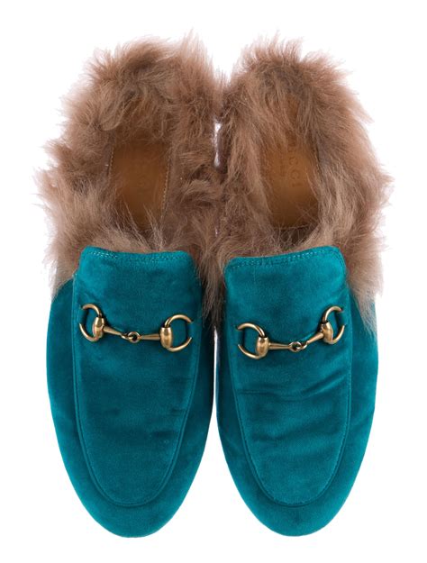 used gucci princetown mules|Gucci princetown mules with fur.